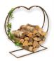 Preview: Firewood rack indoor metal heart firewood stand 2013221 XL 78 cm wood basket firewood holder wood rack firewood holder decoration