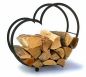 Preview: DanDiBo firewood rack indoor metal heart firewood stand 64 cm 181134 wood basket firewood holder firewood holder