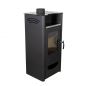Preview: EEK A ABC Quadro Inox wood-burning stove 9.5 kW with multiple occupancy Fireplace Stove Wood-burning stove Workshop stove Heating stove