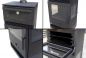 Preview: EEK A+ Wood-burning stove with baking compartment Panoramic fireplace Three-sided glass 3 panes Teba TKS 15 Glazed 3 sides Wood-burning stove 12.8 kW Fireplace Stove Wood-burning cooker Kitchen stove