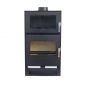 Preview: EEK A+ wood-burning stove with baking compartment Verso F wood-burning stove 9 kW wood-burning stove Multiple occupancy wood-burning stove