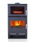 Preview: EEK A+ wood-burning stove with baking compartment Verso F wood-burning stove 9 kW wood-burning stove Multiple occupancy wood-burning stove