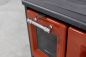Preview: Hosseven Kaminofen mit Backfach und Herdplatte 4012 Rot Holzofen 8 kW Holz Ofen Mehrfachbelegung Kamin Heizofen Küchenherd