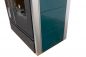 Preview: Kaminofen mit Backfach und Herdplatte 4050 Lotus Inox Grün Holzofen 11 kW Holz Ofen Mehrfachbelegung Kamin Heizofen Küchenherd