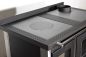 Preview: Kaminofen mit Backfach und Herdplatte 4050 Lotus Inox Schwarz Holzofen 11 kW Holz Ofen Mehrfachbelegung Kamin Heizofen Küchenherd