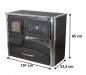 Preview: EEK A fireplace stove with baking compartment and stovetop ABC Concept 2 Air Right multi-use wood-burning stove 11.6 kW fireplace stove wood workshop stove Swedish stove cabin stove heating stove wood stove