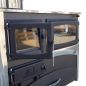 Preview: EEK A fireplace stove with baking compartment and stovetop ABC Concept 2 Air Right multi-use wood-burning stove 11.6 kW fireplace stove wood workshop stove Swedish stove cabin stove heating stove wood stove