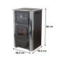 Preview: EEK A fireplace stove with baking compartment and stovetop ABC Concept 2 Air Mini multi-use wood-burning stove 10 kW fireplace stove wood workshop stove Swedish stove cabin stove heating stove wood stove