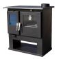 Preview: EEK A+ Wood-burning stove with baking compartment and hob Verso CS Inox Wood-burning stove 7.7 kW Wood-burning stove Fireplace Heating cooker Cooker cooker Multiple occupancy