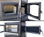 Preview: EEK A fireplace stove with baking compartment and glass-ceramic stovetop ABC Concept 2 Air Left multi-use wood-burning stove 11.6 kW fireplace stove wood workshop stove Swedish stove cabin stove heating stove wood stove
