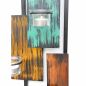 Preview: DanDiBo Kerzenhalter Wand Metall Schwarz Wandteelichthalter 60 cm Abstrakt Wandkerzenhalter Kerzenhalter Teelichthalter Wandleuchter