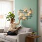 Preview: DanDiBo Metal Wall Candle Holder Black Wall Tealight Holder 83 cm 7XXL Wall Candle Holder Candle Holder Tealight Holder Wall Sconce