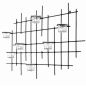 Preview: DanDiBo Metal Wall Candle Holder Black Wall Tealight Holder 83 cm 7XXL Wall Candle Holder Candle Holder Tealight Holder Wall Sconce
