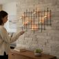 Preview: DanDiBo Metal Wall Candle Holder Black Wall Tealight Holder 83 cm 7XXL Wall Candle Holder Candle Holder Tealight Holder Wall Sconce