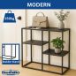 Preview: DanDiBo Konsolentisch Schmal Metall Modern 80x80x26 cm Sideboard Beistelltisch 96634 Ablagetisch Flurtisch Sofatisch