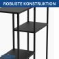 Preview: DanDiBo Konsolentisch Schmal Metall Modern 80x80x26 cm Sideboard Beistelltisch 96634 Ablagetisch Flurtisch Sofatisch