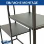 Preview: DanDiBo Konsolentisch Schmal Metall Modern 80x80x26 cm Sideboard Beistelltisch 96634 Ablagetisch Flurtisch Sofatisch