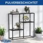 Preview: DanDiBo Konsolentisch Schmal Metall Modern 80x80x26 cm Sideboard Beistelltisch 96634 Ablagetisch Flurtisch Sofatisch