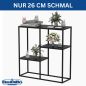 Preview: DanDiBo Konsolentisch Schmal Metall Modern 80x80x26 cm Sideboard Beistelltisch 96634 Ablagetisch Flurtisch Sofatisch