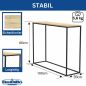 Preview: DanDiBo Console Table Narrow Metal Modern 100x80x30 cm Sideboard End Table 96636 Entryway Table Sofa Table