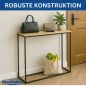 Preview: DanDiBo Console Table Narrow Metal Modern 100x80x30 cm Sideboard End Table 96636 Entryway Table Sofa Table