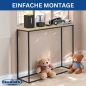 Preview: DanDiBo Console Table Narrow Metal Modern 100x80x30 cm Sideboard End Table 96636 Entryway Table Sofa Table