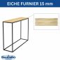 Preview: DanDiBo Console Table Narrow Metal Modern 100x80x30 cm Sideboard End Table 96636 Entryway Table Sofa Table