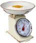 Preview: DanDiBo Küchenwaage Analog Retro Mechanisch mit Schüssel bis 3kg Vintage Beige Tara Funktion