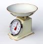 Preview: DanDiBo Küchenwaage Analog Retro Mechanisch mit Schüssel bis 3kg Vintage Beige Tara Funktion