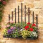 Preview: DanDiBo Plant Holder Wall Flower Holder Pot Holder Black Metal 50 cm Hanging Wall Basket 96237 Plant Shelf Flower Shelf Wall Shelf