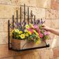 Preview: DanDiBo Plant Holder Wall Flower Holder Pot Holder Black Metal 50 cm Hanging Wall Basket 96237 Plant Shelf Flower Shelf Wall Shelf