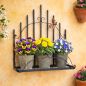 Preview: DanDiBo Plant Holder Wall Flower Holder Pot Holder Black Metal 50 cm Hanging Wall Basket 96237 Plant Shelf Flower Shelf Wall Shelf