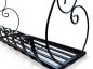 Preview: DanDiBo Plant Holder Wall Flower Holder Pot Holder Black Metal 50 cm Hanging Wall Basket Sebino Plant Shelf Flower Shelf Wall Shelf
