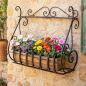 Preview: DanDiBo Plant Holder Wall Flower Holder Pot Holder Black Metal 50 cm Hanging Wall Basket Sebino Plant Shelf Flower Shelf Wall Shelf