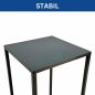 Preview: DanDiBo Pflanzenständer Metall Schwarz Eckig 2er Set 96574 Beistelltisch Blumenhocker Blumenständer Blumensäule Design Modern Pflanzenhocker