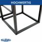 Preview: DanDiBo Pflanzenständer Metall Schwarz Eckig 2er Set 96574 Beistelltisch Blumenhocker Blumenständer Blumensäule Design Modern Pflanzenhocker