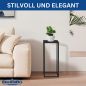 Preview: DanDiBo Pflanzenständer Metall Schwarz Eckig 2er Set 96574 Beistelltisch Blumenhocker Blumenständer Blumensäule Design Modern Pflanzenhocker