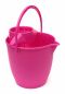 Preview: Cleaning bucket 10l Pink Pink oval bucket Mop bucket with press Plastic water bucket