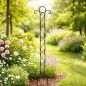 Preview: DanDiBo Plant Support Trellis Metal 135 cm Ground Spike Classic Garden Stake Climbing Support Plant Holder Trellis Column Garden Flower Stake