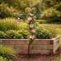 Preview: DanDiBo Rankhilfe Kletterhilfe Metall 150 cm Bodenstecker Herz Gartenstecker Rankgitter Kletterpflanzen Blumenhalter Ranksäule Garten Blumen Herzstecker