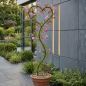 Preview: DanDiBo Rankhilfe Kletterhilfe Metall 150 cm Bodenstecker Herz Gartenstecker Rankgitter Kletterpflanzen Blumenhalter Ranksäule Garten Blumen Herzstecker