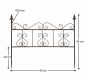 Preview: DanDiBo climbing support metal flower trellis 60 cm free-standing climbing trellis 96016 plug-in fence climbing support rod rust imitation