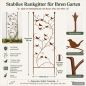 Preview: DanDiBo Metal Garden Trellis 150 cm Birds 120705 Climbing Plant Support Plant Trellis Ground Stake Flower Holder Climbing Column