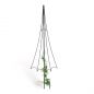 Preview: DanDiBo Plant Support Trellis Metal Black H-150 cm Garden Umbrella Design Climbing Plant Support Rose Trellis Ground Spike Plant Holder Climbing Column