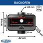 Preview: Babas Rauchrohr Backofen Kaminofen Backaufsatz Ofenrohr Backfach 130 mm Universal für Holzofen Kamin Integriertes Thermometer