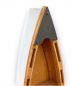 Preview: DanDiBo Regal Boot Wandregal 120 cm in Bootsform aus Holz Antik MR83 Maritim Bootsregal Badregal Badschrank Braun für die Wand