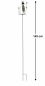 Preview: DanDiBo Regenmesser aus Metall mit Erdspieß 140 cm Grashüpfer 585905 Niederschlagsmesser wetterfest Gartendeko Gartenstecker Bodenstecker