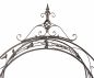 Preview: Rosenbogen mit Tür Metall 18604 Torbogen Gartentor Eisen Rankhilfe Rankgitter Rundbogen Tür