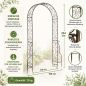 Preview: DanDiBo Metal Rose Arch, Stable, 160 cm Wide, Climbing Arch 96025, Garden Arch, Gateway Arch, Round Arch, Plant Arch, Solid, Weather-Resistant Garden Trellis