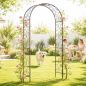 Preview: DanDiBo Metal Rose Arch, Stable, 160 cm Wide, Climbing Arch 96025, Garden Arch, Gateway Arch, Round Arch, Plant Arch, Solid, Weather-Resistant Garden Trellis